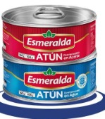 Atun desmenusado esmeralda al agua160g,